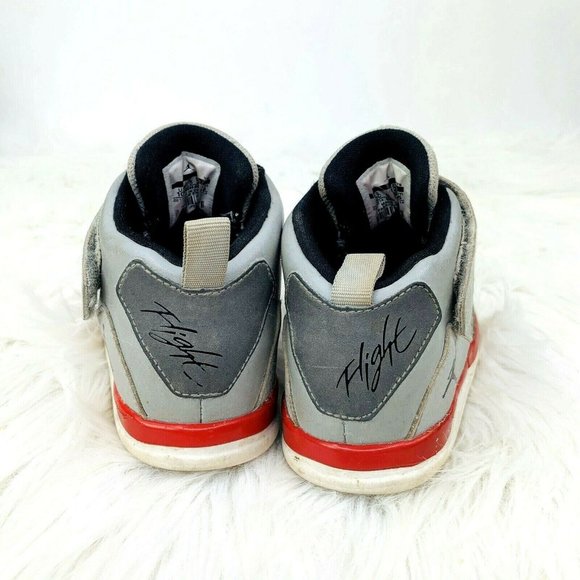 Air Jordan Flight SC-3 Sneakers size 10C Toddler Child Wolf Gray Jump Man Shoes - Picture 2 of 9